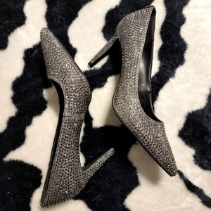 Michael Kors rhinestone point toe pumps